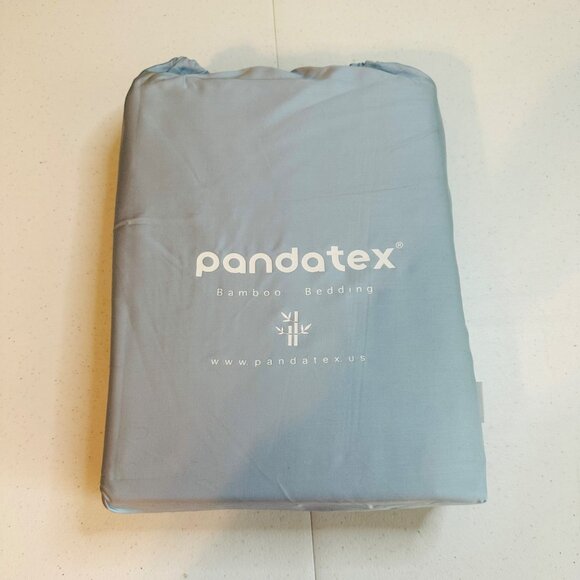 PandaTex Bamboo Bedding King Size Sheet Set Light Blue King Sheet Set Bamboo - Picture 1 of 7